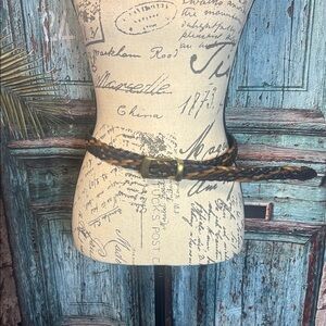 No Brand multi colored braided belt, good condition